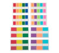 Amazon Basics Onglets Autocollants, Marque-Pages Adhésifs, Onglets Colorés, Notes Autocollantes, Onglets Indexables, Onglets Annotation Notes, Dossiers, Lot 640 Pièces (240 de 2,4cm et 400 de 1,2cm)