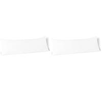 Amazon Basics Oreiller de Corps Long, Coussin en Microfibre Hypoallergénique pour Grossesse et Maternité, Dormeur sur Le Côté, Soutien du Dos et du Cou, 50 x 135 cm, Blanc (Lot de 2)