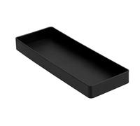 Amazon Basics Organiseur en plastique à accessoires Petit format Rectangulaire, 23.9 x 8.4 x 2.5 cm, Noir