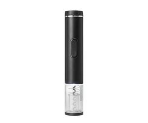 Amazon Basics Ouvre-bouteille électrique sans fil avec coupe-capsule, fonctionne avec des piles, noir, 54 x 48 x 270 mm (L x l x H)