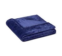 Amazon Basics Plaid Polaire, 127 x 152 cm, Bleu Marine