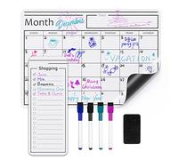 Amazon Basics Plaque magnétique blanche effaçable à sec, Calendrier, 30.5 x 43.2 cm, Blanc