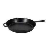 Amazon Basics Poêle à frire en fonte pré-enduite, 38.9 cm, Noir