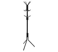 Amazon Basics Portant en métal pour manteaux et vêtements, Noir, 49.5 x 49.5 x 169 cm (L x W x H)
