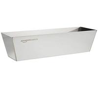 Amazon Basics Rectangulaire Bac à enduit en acier inoxydable, 30.48 cm, Argenté