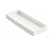 Amazon Basics Rectangulaire Organiseur en plastique à accessoires Petit format, 23.8 x 8.3 x 2.5 cm, Blanc
