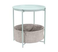 Amazon Basics table de nuit ronde de rangement, Vert Menthe, 44.96 cm D x 44.96 cm W x 48 cm H