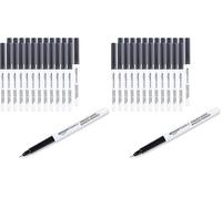 Amazon Basics Ultra Fine Point Permanent Markers, Black, 24-Pack (Lot de 2)