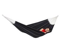Amazonas Hamac double Barbados – 230 x 150 cm – Charge maximale 200 kg – Noir