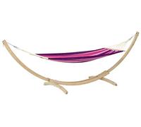 Amazonas Set Hamac À Barre Double en Coton, Rose et Violet