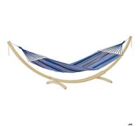 Amazonas Star Set Ocean hamac à barre bleu avec support en bois bleu imperméable max imperméable épicéa