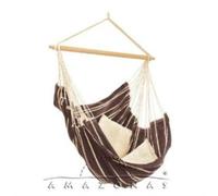AMAZONAS XL Fauteuil suspendu Brasil Mocca avec barre d'écartement Assise env. 160 x 130 cm