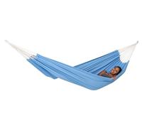 Amazonas - XL Hamac Arte | Hamac brésilien Classique avec Fines Rayures tressées à la Main | Surface de 230 x 150 cm | Charge jusqu'à 200 kg | Couleur : Bleu