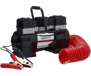 AmazonBasics Compresseur d'air Sac de transport 2 pinces de batterie Pneus Roues Accessoires