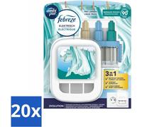Ambi Pur - 3Volution - Kit de démarrage - Linge frais - 20 ml - Pack avantage - 20 pièces