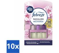 Ambi Pur - 3Volution - Recharge - Parfum "Éclat Floral" - 20 ml - Pack économique - 10 pièces