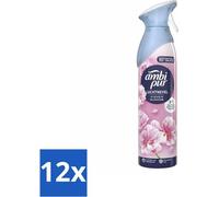Ambi Pur - Air Effects - Spray Désodorisant - Touche Fleurie - 185 ml - Pack Avantage - 12 pièces