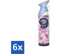 Ambi Pur - Air Effects - Spray Désodorisant - Touche Fleurie - 185 ml - Pack Avantage - 6 pièces