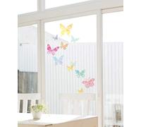 Ambiance-Live 24 Stickers Papillons artistiques, Autocollants muraux, Décoration chambre enfant, 24 pièces Taille Unique Multicolore