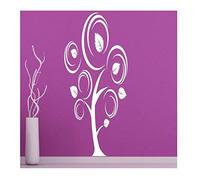 Ambiance-Live Sticker Mural arbre branches enroulées - 125 X 55 cm. Argent