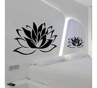 Ambiance-Live Sticker Mural Fleur de Lotus - 55 x 85 cm, Chocolat