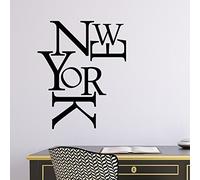 Ambiance-Live Sticker Mural New York Composition - 55 X 45 cm, Noir