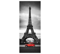 Ambiance-Live Sticker Porte Effet 3D Autocollant Trompe l'œil pour Porte Décoration pour Porte Cuisine Salon Chambre Salle de bain Style Papier peint pour les murs Tour Eiffel Paris 204 x 83 cm