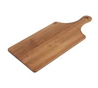 Ambiance Nature 544431 Planche à découper avec poignée en Bambou certifié FSC (L 39 cm l 20 cm H 0.5 cm) - Plateau de Service, Planche de présentation des Aliments, Marron