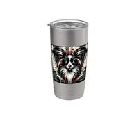 Ambiance sombre - Gothic Papillon Gobelet isotherme en acier inoxydable double paroi