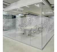 Ambiance Sticker Adhésif Film Fenêtre Anti Regard Occultant - Bulles - Autocollant Brise-Vue pour Vitres & Porte de Douche XL - H40 x L200 cm