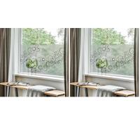 Ambiance Sticker Adhésif Film Fenêtre Anti Regard Occultant - Bulles - Autocollant Brise-Vue pour Vitres & Porte de Douche Large - H40 x L100 cm (Lot de 2)