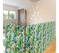 Ambiance Sticker Adhésif Film Fenêtre Anti Regard Occultant - Orchidée Verte - Autocollant Brise-Vue pour Vitres & Porte de Douche XL - H40 x L200 cm