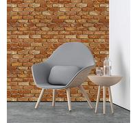 Ambiance Sticker Adhésif Revêtement Mural - Matériaux Sticker pour Salle de Bain, Cuisine et Salon Autocollant Wall Covering Effet Briques de Glencoe | H60 x L60 cm