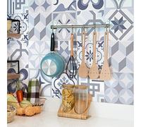 Ambiance Sticker Adhésifs Carrelages Autocollant Orements Splendide Carreaux de Ciment Carrelage Sticker Mural Salle de Bain et Cuisine | 24 Pièces de 15 x 15 cm