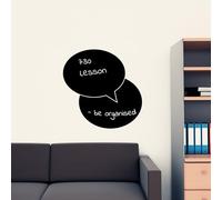 Ambiance Sticker Ardoise Tableau Noir - Stickers Muraux Adhésif Effaçable - Bulles Dialogue - H55 x L55 cm