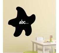 Ambiance Sticker Ardoise Tableau Noir - Stickers Muraux Adhésif Effaçable - Caricature Étoile de Mer - H70 x L65 cm