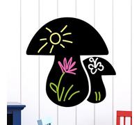 Ambiance Sticker Ardoise Tableau Noir - Stickers Muraux Adhésif Effaçable - Champignons - H110 x L110 cm