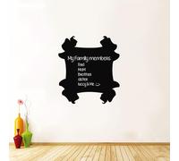 Ambiance Sticker Ardoise Tableau Noir - Stickers Muraux Adhésif Effaçable - Design Cadre - H40 x L35 cm