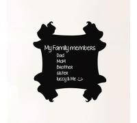 Ambiance Sticker Ardoise Tableau Noir - Stickers Muraux Adhésif Effaçable - Design Cadre - H95 x L85 cm