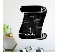 Ambiance Sticker Ardoise Tableau Noir - Stickers Muraux Adhésif Effaçable - Design Lettre - H40 x L35 cm