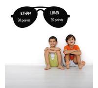 Autocollant tableau noir – autocollant mural effaçable – motif lunettes de soleil – 70 x 190 cm