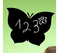 Autocollant tableau noir – autocollant mural effaçable – motif papillon – 85 x 115 cm