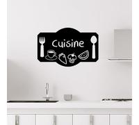 Ambiance Sticker Ardoise Tableau Noir - Stickers Muraux Adhésif Effaçable - Design Plateau de Cuisine - H75 x L120 cm