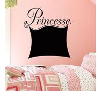 Ambiance Sticker Ardoise Tableau Noir - Stickers Muraux Adhésif Effaçable - Design Princesse - H30 x L30 cm