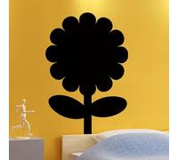Ambiance Sticker Ardoise Tableau Noir - Stickers Muraux Adhésif Effaçable - Design Tournesol - H100 x L70 cm