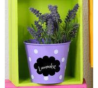 Ambiance Sticker Ardoise Tableau Noir - Stickers Muraux Adhésif Effaçable - Étiquettes 3 - H50 x L50 cm