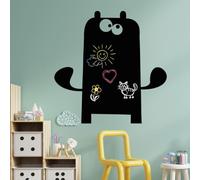 Ambiance Sticker Ardoise Tableau Noir - Stickers Muraux Adhésif Effaçable - Monstre 1 - H75 x L75 cm