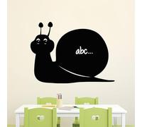 Ambiance Sticker Ardoise Tableau Noir - Stickers Muraux Adhésif Effaçable - Silhouette Escargot - H15 x L20 cm