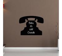 Autocollant tableau noir – autocollant mural effaçable – VIEUX TÉLÉPHONE – 95 x 120 cm