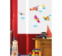 Ambiance Sticker Autocollant Muraux Décoration Adhésifs Arbre et Cage Oiseau Sticker Murale pour Bébé, Chambre d'enfant et Salon - H50 x L70 cm